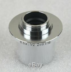 Leica Leitz Microscope 0.5x C-Mount Video Camera Adapter 541016, Ø37mm