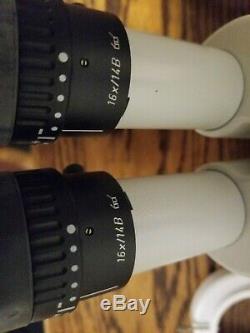 Leica MZ6 Microscope with 16X Eyepieces, Camera Adapter, Ring Light, Mount