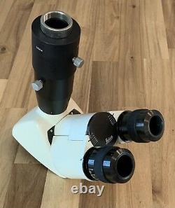 Leica Microscope Trinocular Head & C-Mount Photo Camera Adapter DME/DM Series