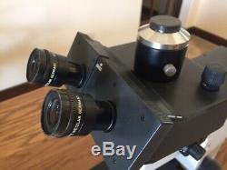 Leitz Labovert Microscope FS Inverted Microscope, Camera Adapt & Light Source