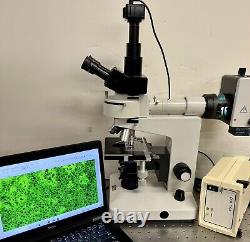 Leitz Leica Dialux 20 EB Fluorescence Microscope with 5MP Camera+ laptop