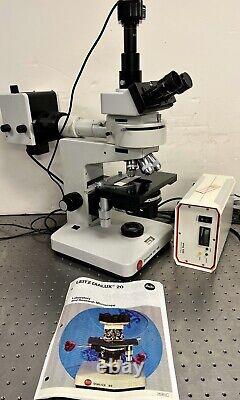 Leitz Leica Dialux 20 EB Fluorescence Phase Microscope with 5MP Camera+ laptop