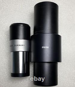 Leitz Wetzlar Microscope Camera Adapter Extension 376106 With Periplan GW 6.3x