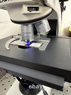Lieca DM DMLB Broadband LED Fluorescence Microscope Laptop +CAM