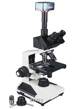 Live Blood Analysis Darkfield 2000x Compound Microscope w 5Mp Camera