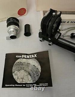 Lot of 3 Asahi Pentax Auto Bellow Set Slide Copier Microscope Adapter 35mm SLR