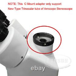 M38 CTV 0.35X 0.5X(1/2X) 1X C-Mount Camera Adapter Lens Trinocular Microscope
