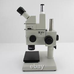 Meiji Techno Rz Stereo Microscope 7.5x-75x With Plan 1x Objective & Camera Port