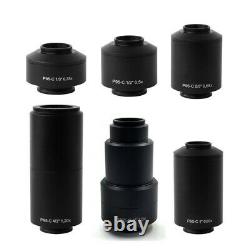 Microscope Adapter C Mount Camera Trinocular Stereo 0.35X 0.5X 0.65X 0.8X 1X 1.2
