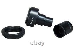 Microscope Adapter w 2X Lens for Nikon DSLR Camera +23.2-30.5mm Step-Up Sleeve