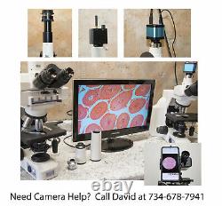 Microscope Camera Kit with. 50x C-Mount Adapter & 14MP WiFi HDMI USB MicroSD
