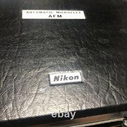 NEW Nikon M-35S Microscope Camera and AFM Microscope Adapter with Hard Case set