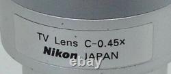 NIKON TV LENS C-0.45X MOUNT CAMERA ADAPTER from TE-2000E INVERTED MICROSCOPE