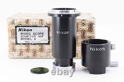 Near Mint in BOX? Nikon Microscope Adapter Kit Model 2 for F Camera from JAPAN