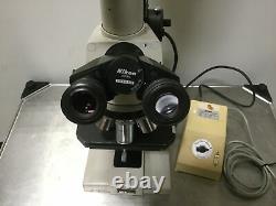 Nikon Optiphot Microscope, Format Adapter, Polaroid Camera, PFX Shutter