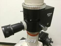 Nikon Optiphot Microscope, Format Adapter, Polaroid Camera, PFX Shutter