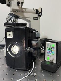 Nikon Optiphot Universal LED Fluorescence Microscope + 5MP Cam Laptop