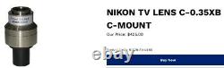 Nikon TV Lens C-0.35x C-Mount Camera Adapter for Microscope