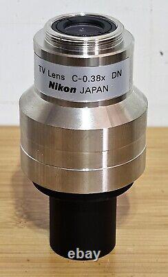 Nikon TV Lens C-0.38x DN C-Mount Camera Adapter for Microscope Imaging
