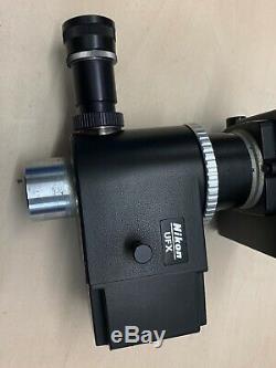 Nikon UFX Shutter Assembly with Nikon FX-35A Camera Body & Eyepiece for Microscope