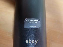 OLYMPUS MICROSCOPE VIDEO CAMERA ADAPTER U-TVO. 5X used s. Pictures
