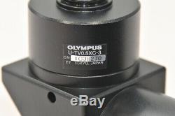OLYMPUS Microscope U-DPT-2 Double port tube & U-TV0.5XC-3 Camera Adapter