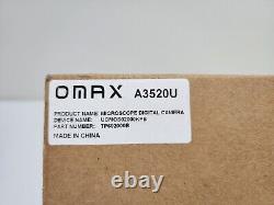 OMAX 2.0MP USB Digital Microscope Camera + 0.01mm Calibration Slide Win/Linux