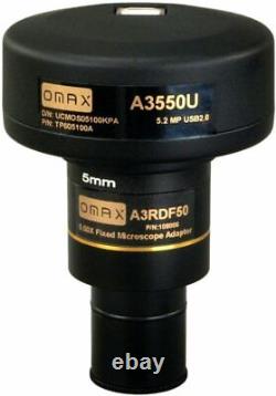 OMAX 5.0MP Digital USB Microscope Camera withSoftware and Calibration Slide
