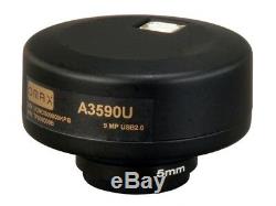 OMAX 9 MP Digital USB Microscope Camera + Software, Stage Micrometer Calibration