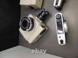 Olympus 2X C-35AD-4 Microscope Camera Body + 2X PM-10AD Microscope Exposure