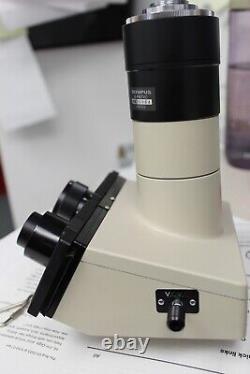 Olympus BH2 Trinocular Microscope Head, U-PMTVC C Mount Camera Adapter Tube BH-2