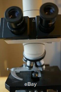 Olympus BH-2 Microscope with Trinocular Head, 4 Objectives, camera adapter