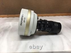Olympus DP70 Digital Camera Lens Adapter For Microscope With Cable WORKING