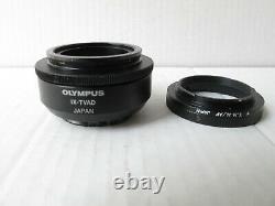 Olympus IX-TVAD Photo / Video Adapter & F-mount, Olympus IX 50/70/71 Microscopes