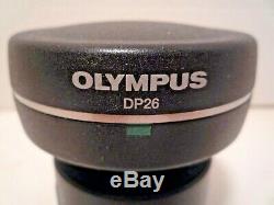 Olympus Microscope Camera DP26-CU With U-TV0.5XC-3 Adapter