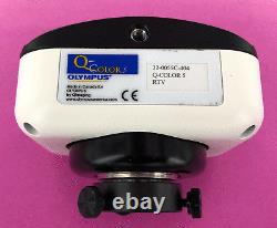 Olympus Microscope QColor 5 Microscope Camera Color RTV + 1-6010 C-Mount Adapter