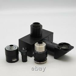 Olympus Microscope U-DPT-2 Dual Photo Port with Camera Adapters for BX Series