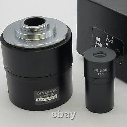 Olympus Microscope U-DPT-2 Dual Photo Port with Camera Adapters for BX Series