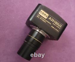 Omax A35180u3 18mp Usb3.0 Microscope Digital Camera & A3rdf50 Adapter Tested