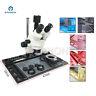 Phone Soldering Repair 3.5x-90x Stereo Zoom Microscope With Aluminum Alloy Pad