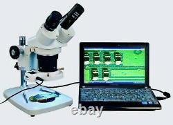 Professional Quality Binocular Microscope with camera and computer imaging