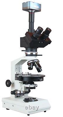Radical Quality Polarizing Microscope with Strain Free Optics & 3Mp USB Camera