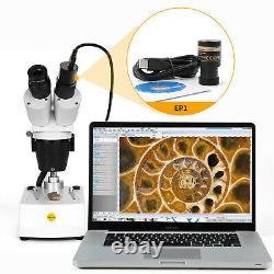 SWIFT 360° 20X-40X-80X LED Stereo Microscope+Eyepiece adapter +Digital Camera