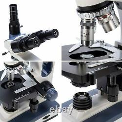 SWIFT 40X-2500XTrinocular Compound Microscope With Digital Camera+phone Adapter