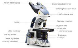 SWIFT 40X-2500X Binocular Compound Microscope LED with 2628mm Smartphone Adapter