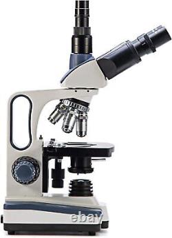 SWIFT Microscope Trinocular Compound SW350T, 40X-2500X, Compatible With Cameras