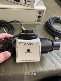 Sony DXC-760MD CCD Camera, Control Unit plus MVA-380 Microscope Adapter