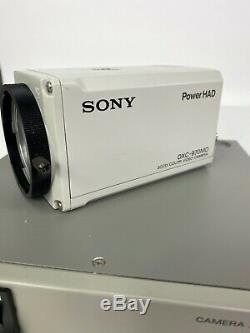 Sony Dxc-960md Color Video Microscope Camera / Ccd-iris Cma-d2 Camera Adaptor
