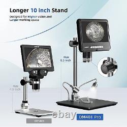 TOMLOV 7 Digital Microscope 2K HDMI LCD 1200X Magnification 24MP+10 Stand+32GB