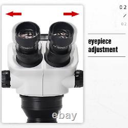 Trinocular Microscope 24MP 1080P 3.5X-50X Continuous Zoom Trinocular Microscope